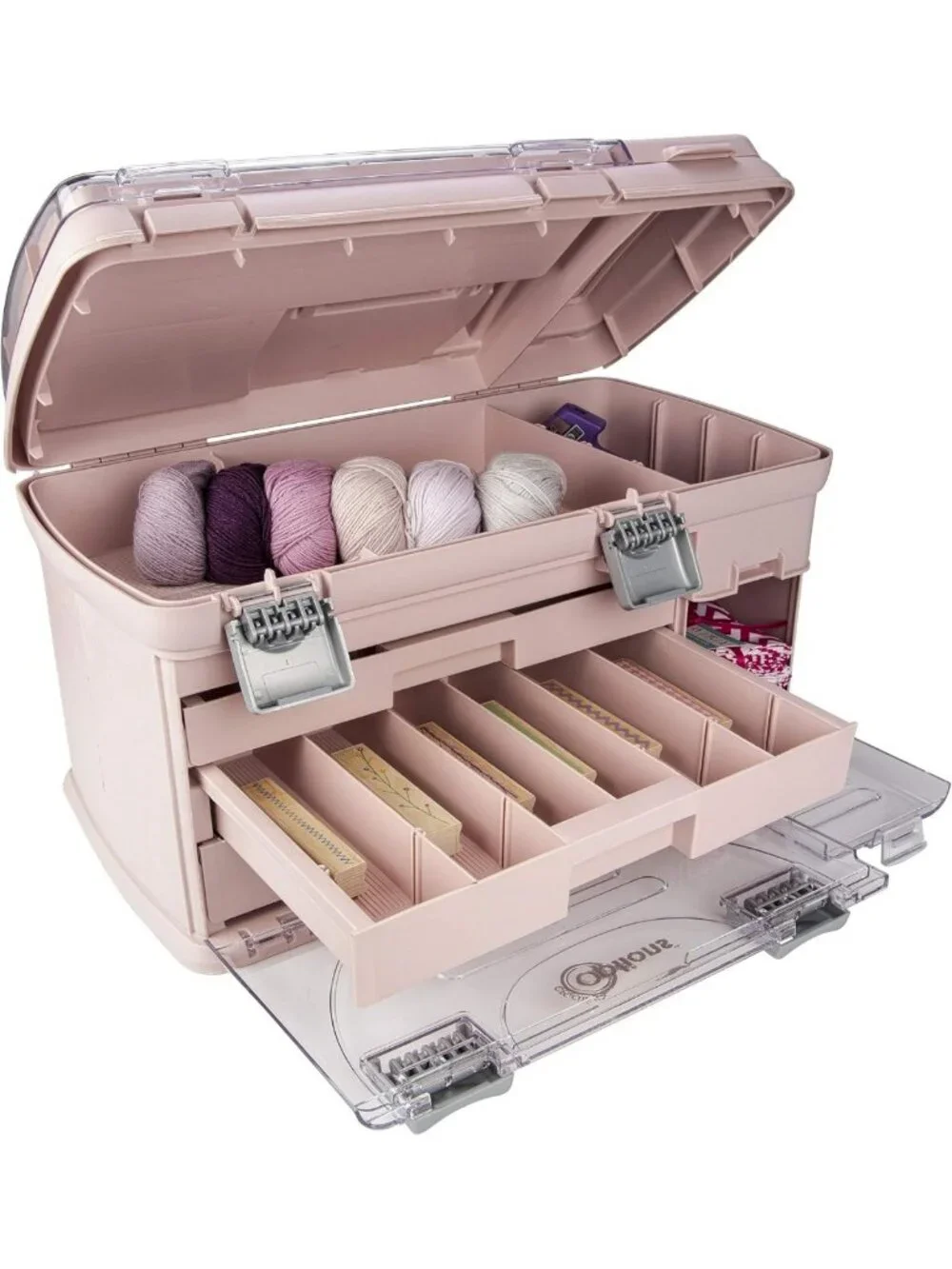Large 3-Drawer Organizer with 2 Small Utility Stows for Crafts, Jewelry & More
